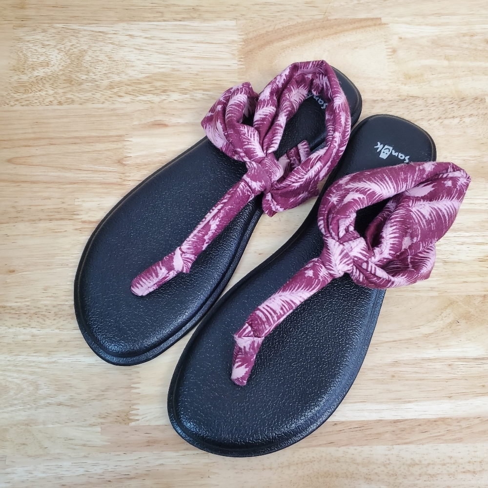 Sanuk Yoga Sling Tie Dye Pink Sandals